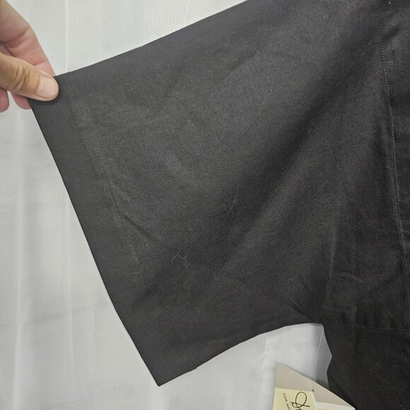 NWT Diane Von Furstenberg Black Straight Leg Romper Cotton M - Picture 3 of 12